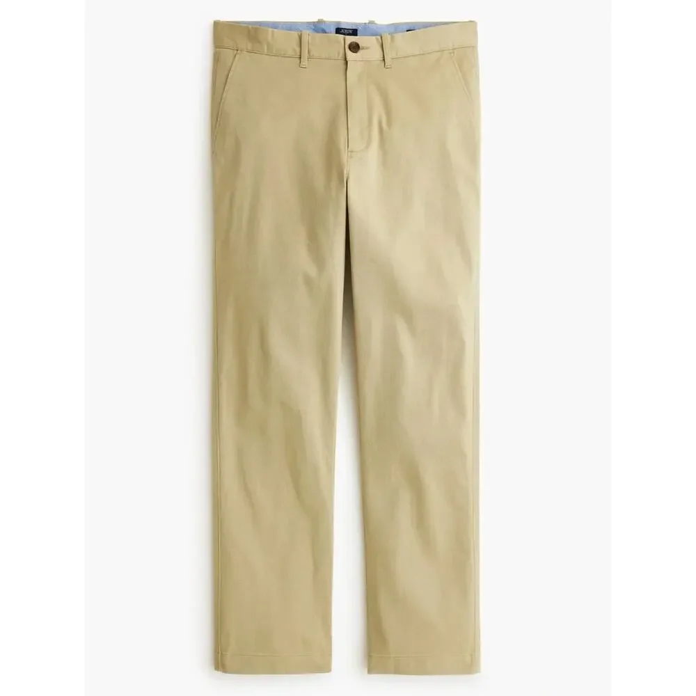 J Crew Mens Straight Fit Original Chino Pants 31 x 32 NWT Tan Khaki CO400